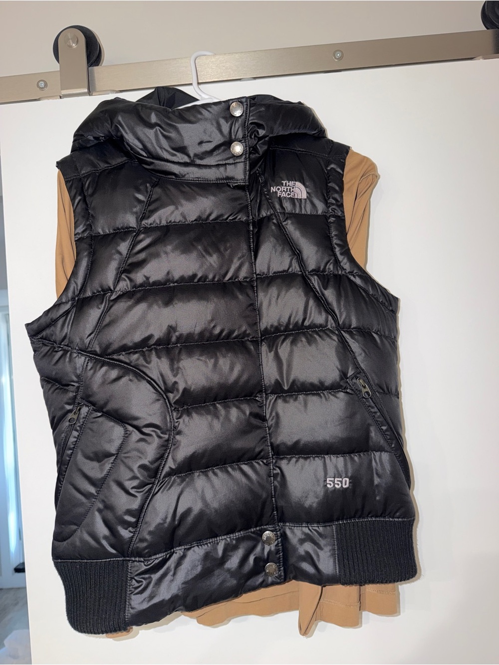 The North Face Women’s Black Quilted 550 Down Puffy Vest